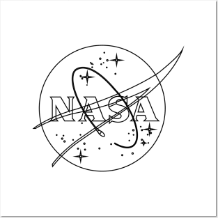 Nasa Retro Outline Posters and Art